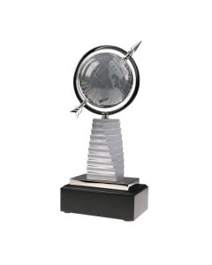 Crystal Globe on top of Books