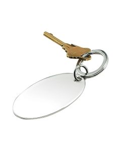 plain oval key chain