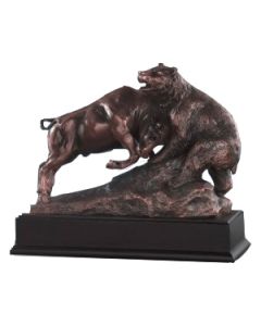 Bull and Bear Sculpture