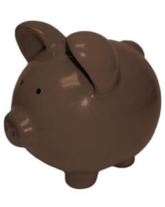 Brown Piggy Banks - 3 sizes, 12 shades of Brown
