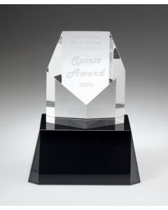 Pentagon Crystal Award  3, 4, 5, 6, 7" NO BASE