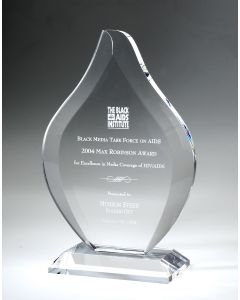 Flame Crystal Award 8, 9.5 or 11 inch
