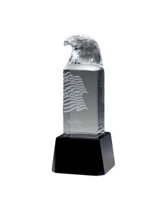 Eagle Crystal Award | With Base 6, 7, 8"