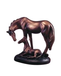 Sweetness. Mare and Colt Horse 8" Sculpture
