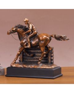 Blasing Ahead Jockey on Horse Statue