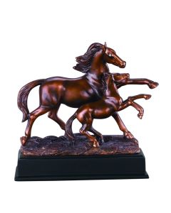 Mother's Love Horse Statue 11"
