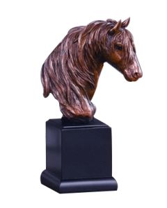 Beautiful Horse Bust 9 inch with full mane