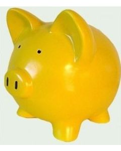 Custom 10 inch Custom Wall Street Gifts Yellow Lemon Ceramic Piggy Bank