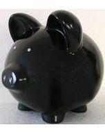 Black Piggy Banks - 3 shades, 3 sizes
