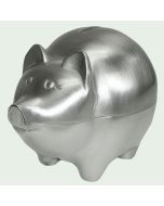 Small Pewter Piggy Bank