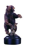 Bear Sculpture on Stump 7 inch
