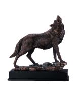 Realistic Wolf Sculpture