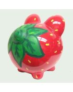 Strawberry Piggy Bank - rear