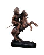 Native American Chief on Horse 10 inch sculpture