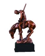 End of Trail - 7" Indian Warrior Horse Sculpture 7 inch