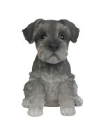 realistic mini schnauzer dog statue