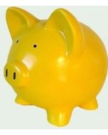 Yellow Piggy Banks - 7 shades, 3 sizes
