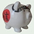 Karate Piggy Bank 8 inch Artist Original